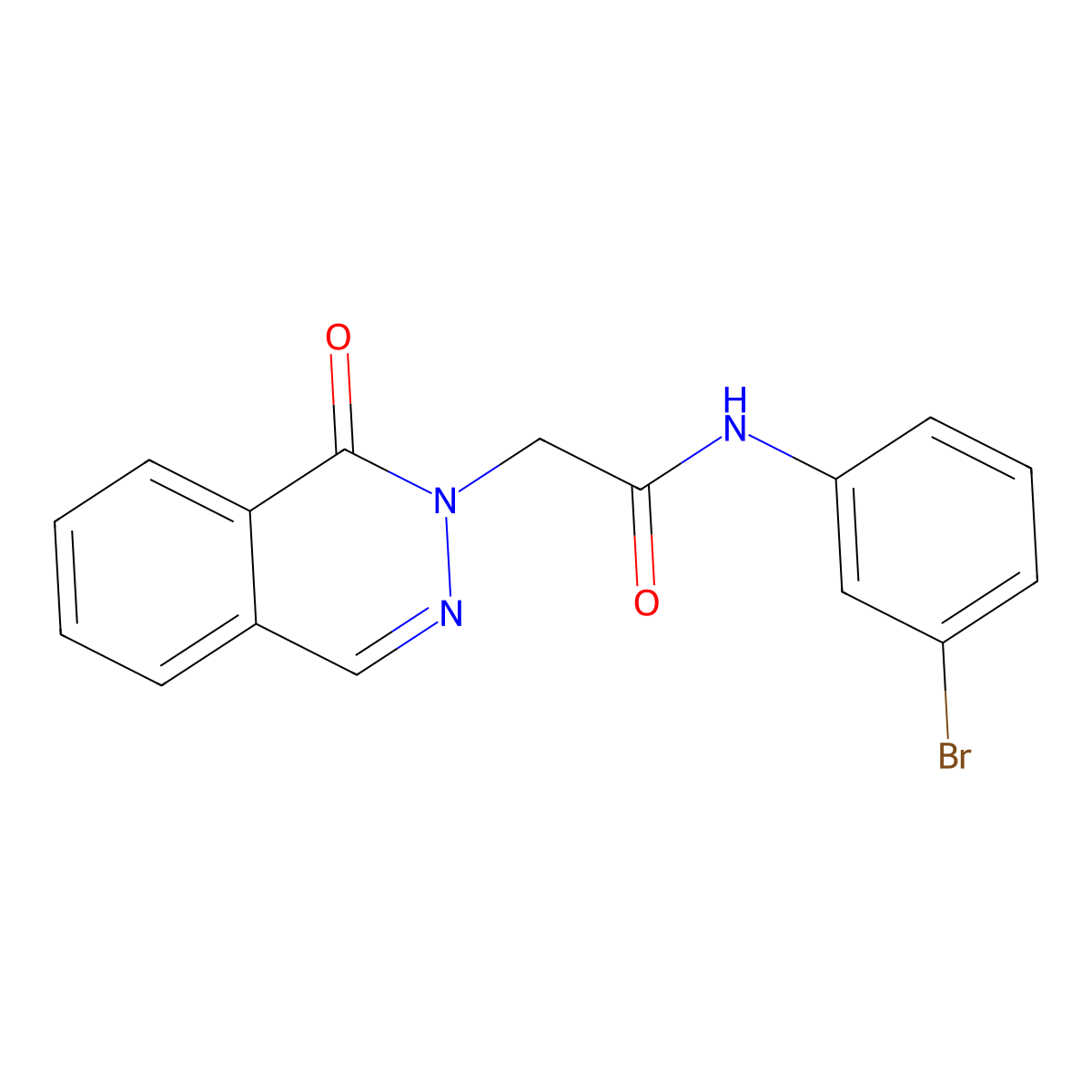N-(3-bromophenyl)-2-(1-oxophthalazin-2(1H)-yl)acetamide molecular structure, CAS 1004510-01-3