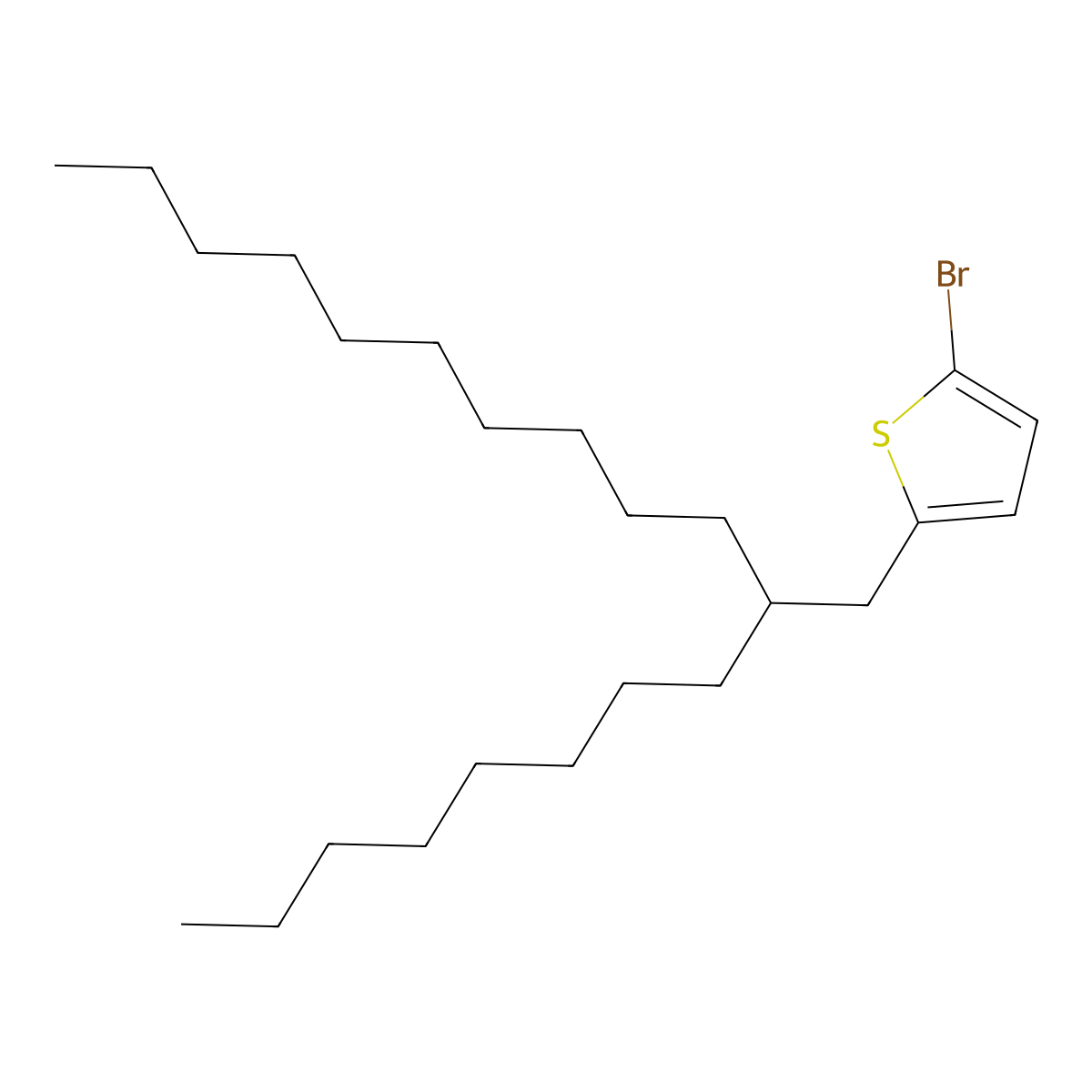 2-Bromo-5-(2-octyldodecyl)thiophene molecular structure, CAS 1004524-17-7