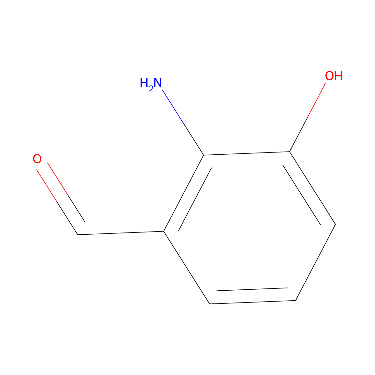 2-Amino-3-hydroxybenzaldehyde molecular structure, CAS 1004545-97-4