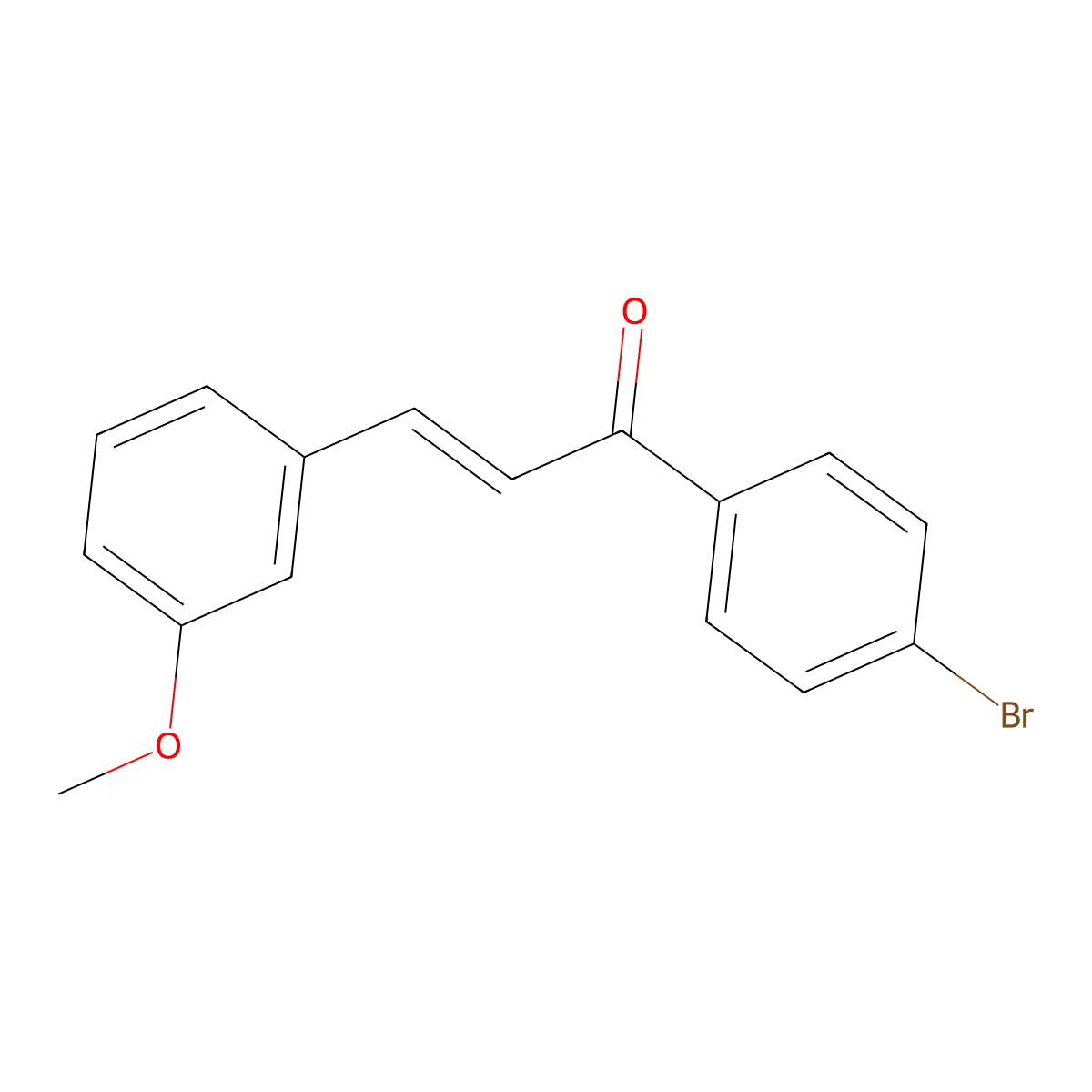 4-Bromophenyl 3-methoxystyryl ketone molecular structure, CAS 1004554-37-3