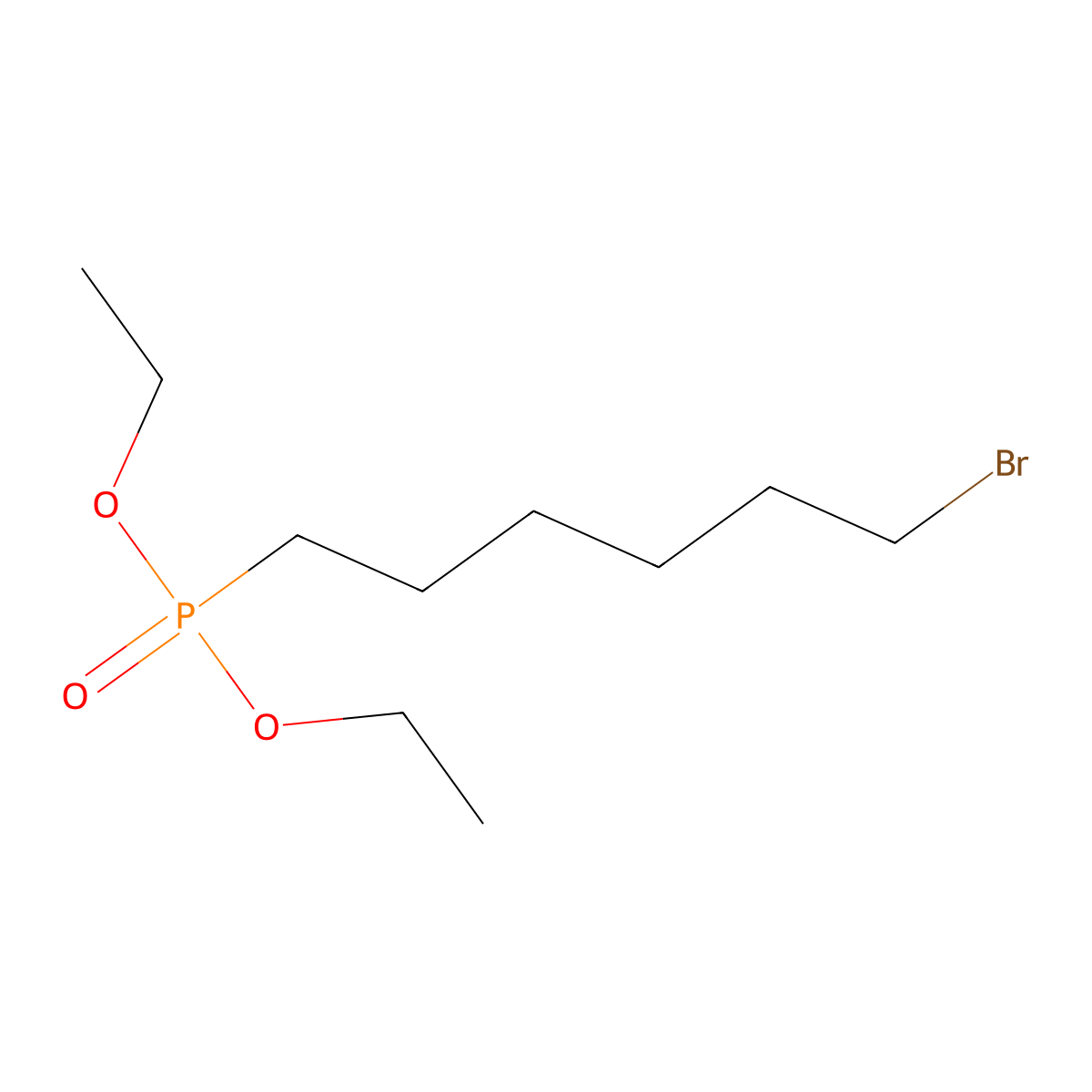 Diethyl (6-bromohexyl)phosphonate molecular structure, CAS 100462-72-4