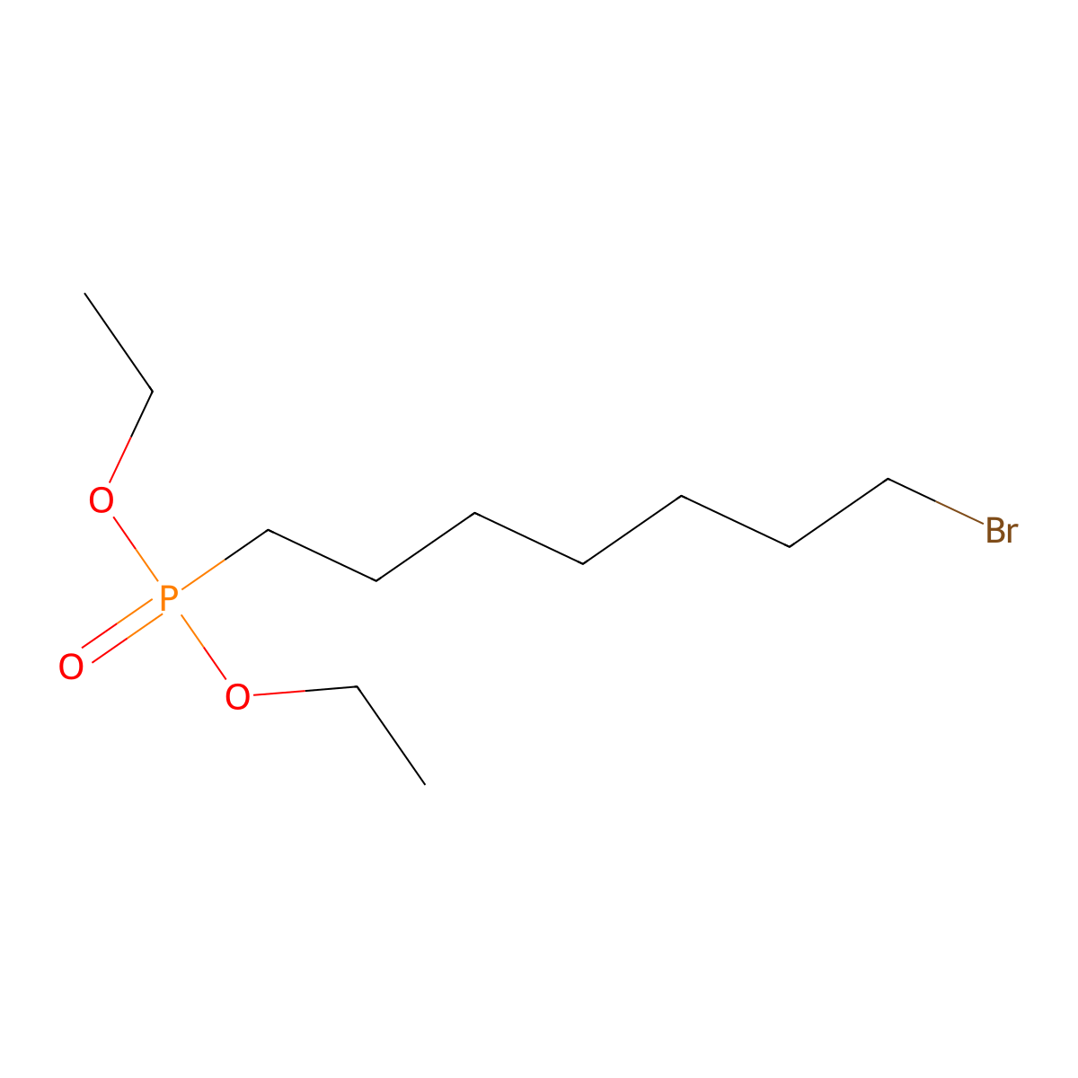 Diethyl 7-bromoheptylphosphonate molecular structure, CAS 100462-73-5