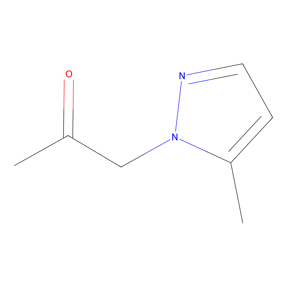 1-(5-Methyl-pyrazol-1-yl)-propan-2-one molecular structure, CAS 1004643-66-6
