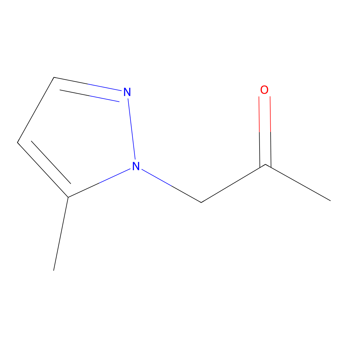 1-(5-Methyl-pyrazol-1-yl)-propan-2-one molecular structure, CAS 1004643-66-6