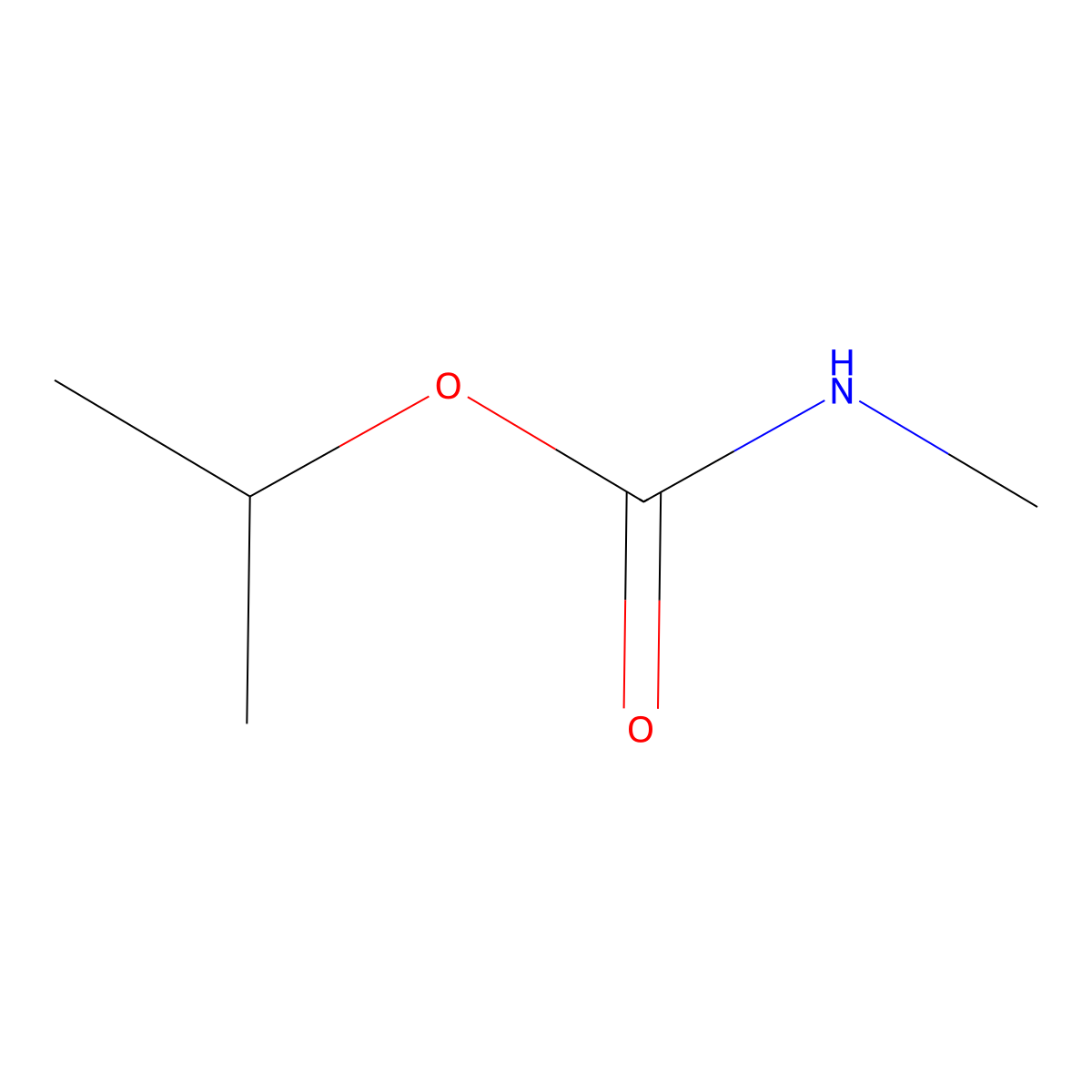 Carbamic acid, methyl-, 1-methylethyl ester molecular structure, CAS 10047-90-2