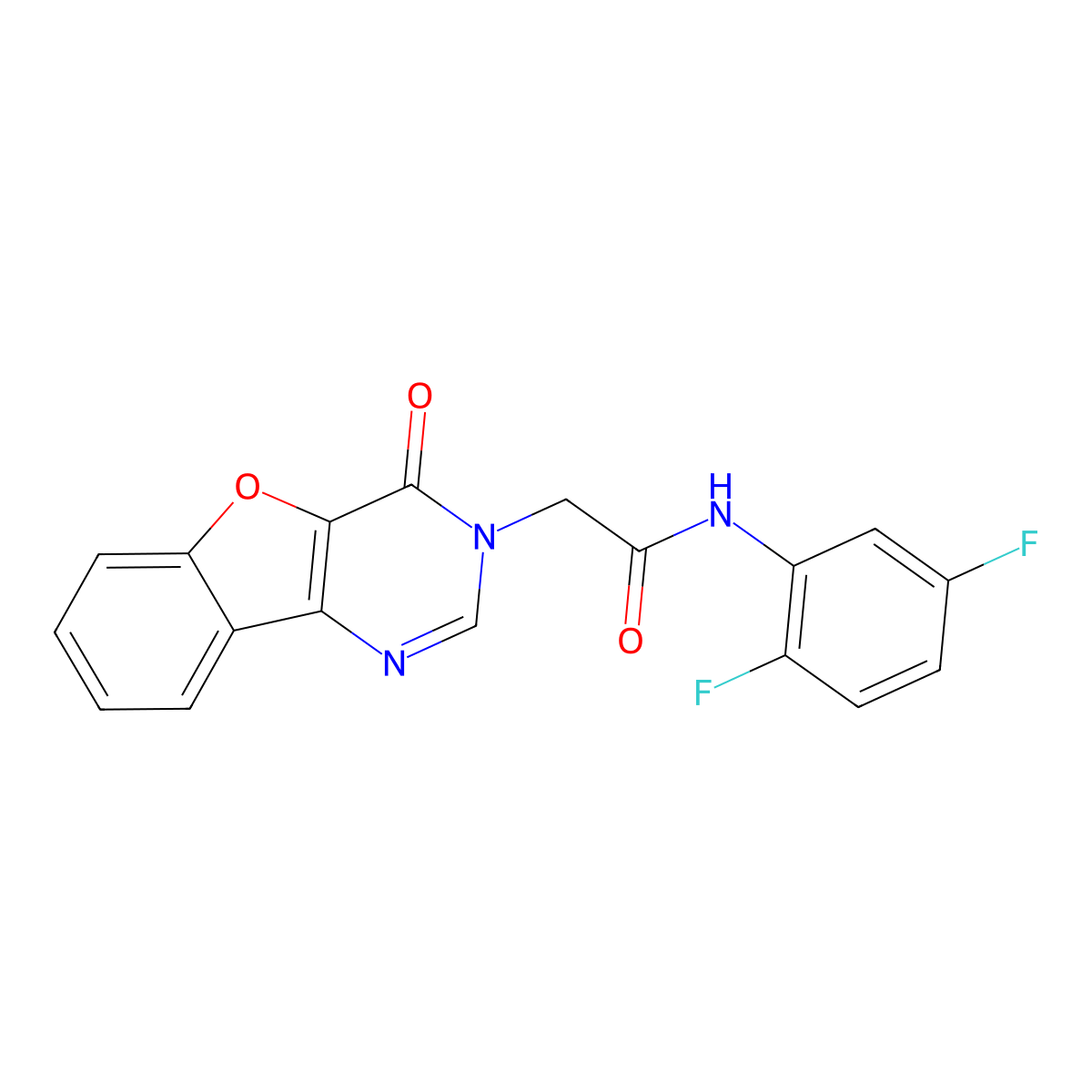 N-(2,5-difluorophenyl)-2-(4-oxobenzofuro[3,2-d]pyrimidin-3(4H)-yl)acetamide molecular structure, CAS 1004743-59-2