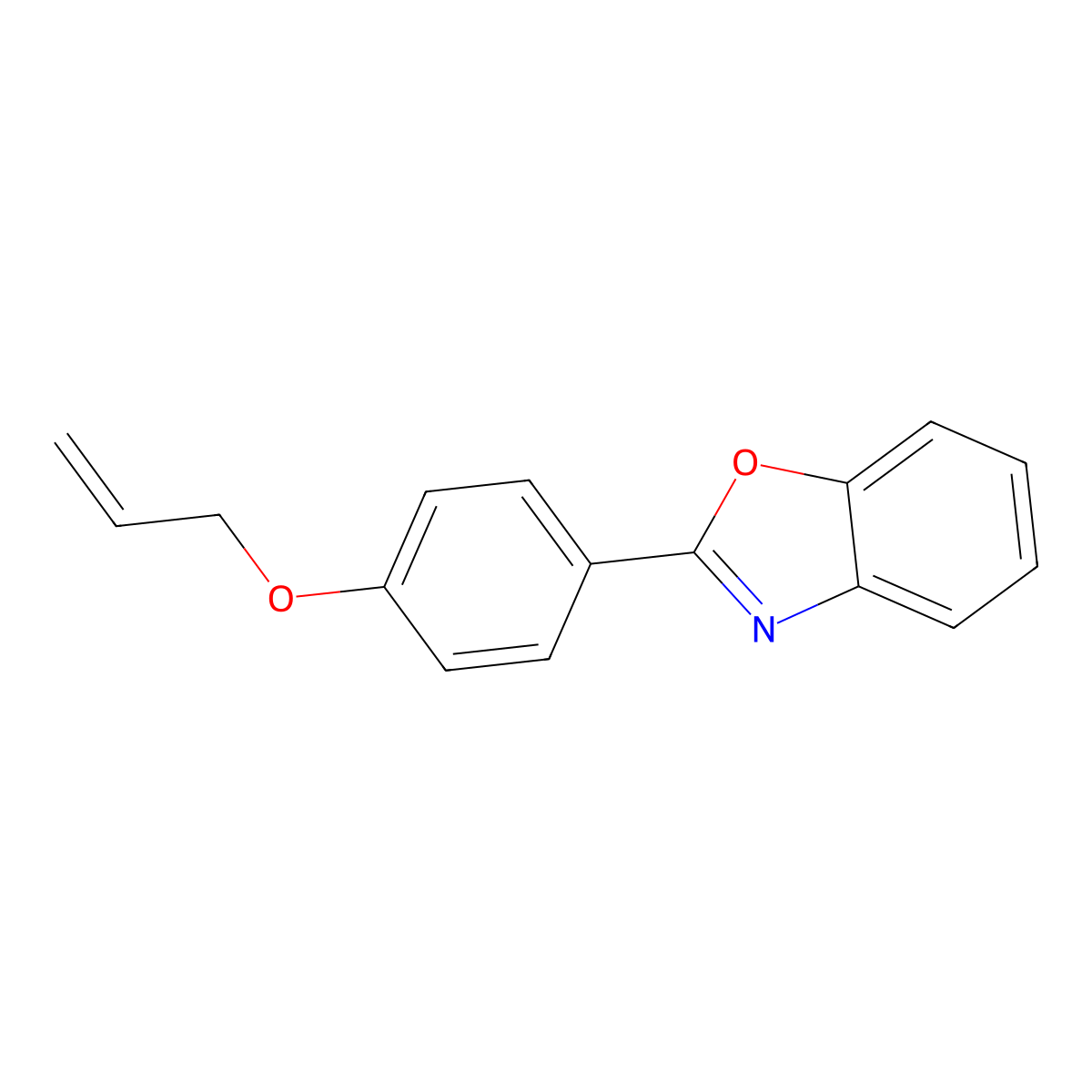 Benzoxazole, 2-[4-(2-propenyloxy)phenyl]- molecular structure, CAS 100476-56-0