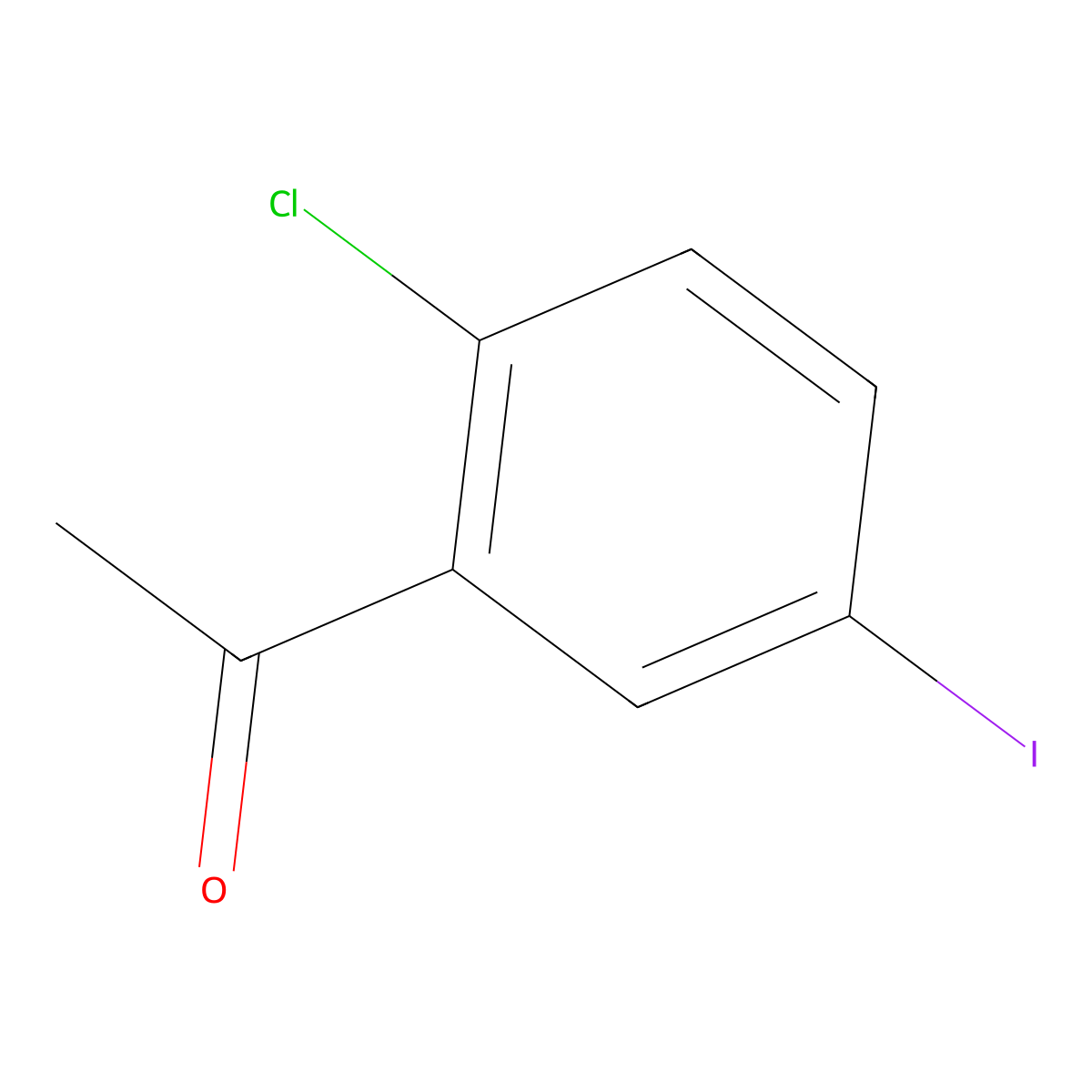 2'-Chloro-5'-iodoacetophenone molecular structure, CAS 100479-73-0