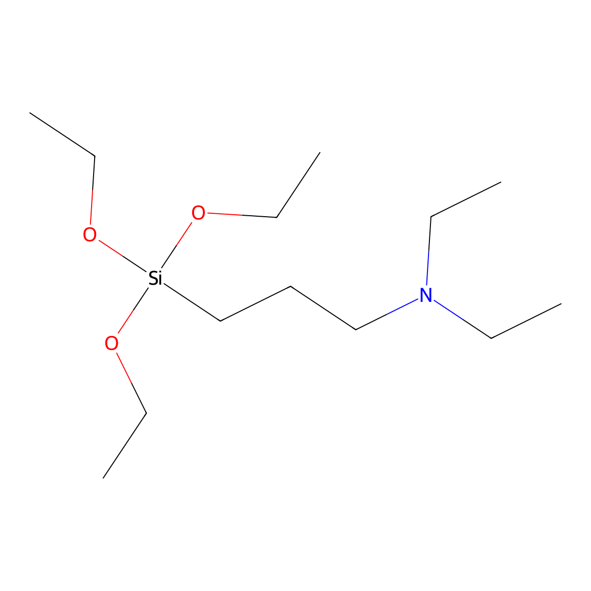 N,N-Diethyl-3-(triethoxysilyl)propan-1-amine molecular structure, CAS 10049-42-0