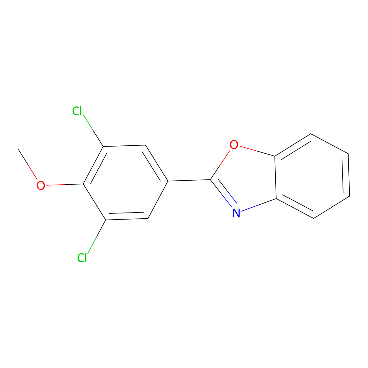 2-(3,5-Dichloro-4-methoxyphenyl)benzo[d]oxazole molecular structure, CAS 1004984-06-8