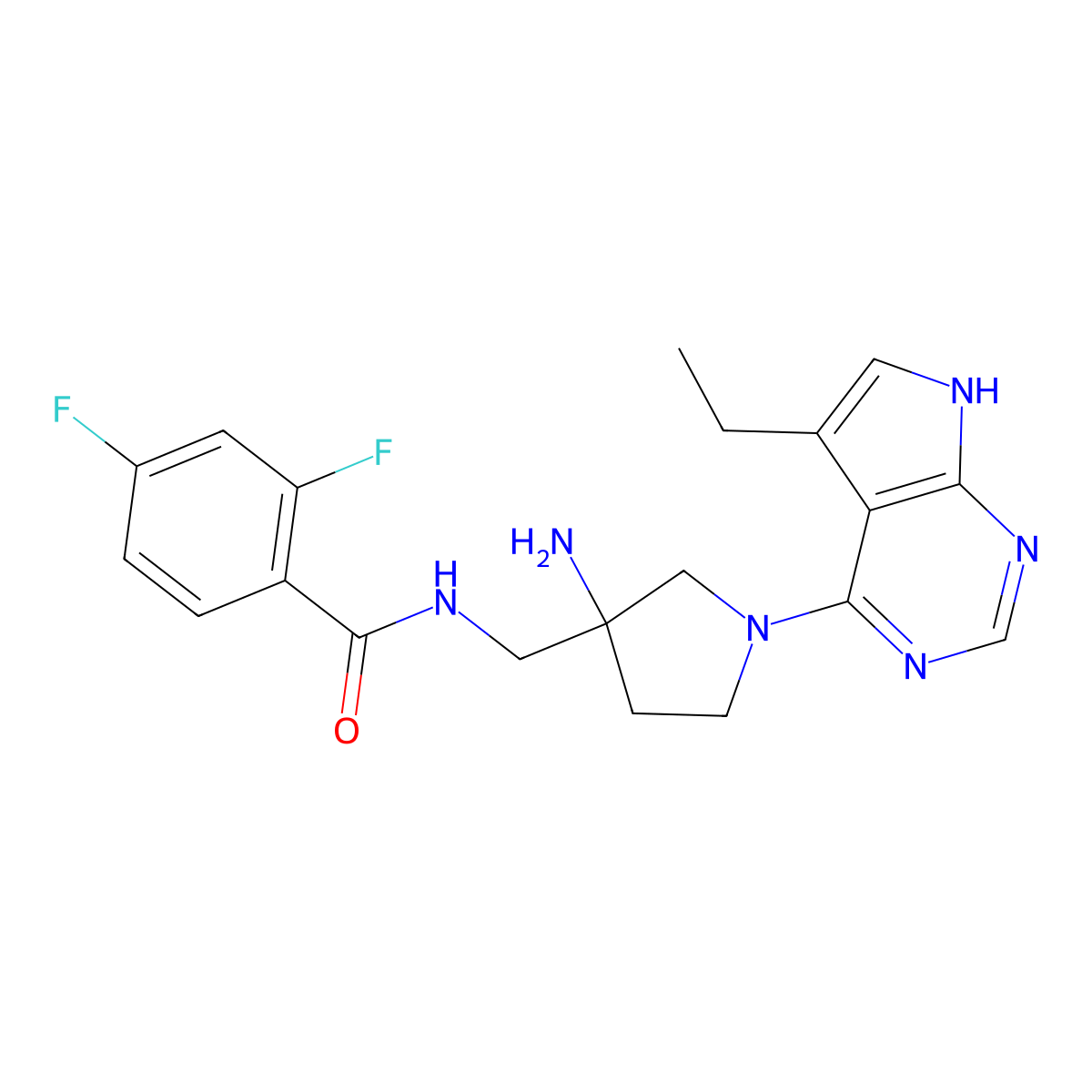 PF-Akt400 molecular structure, CAS 1004990-28-6