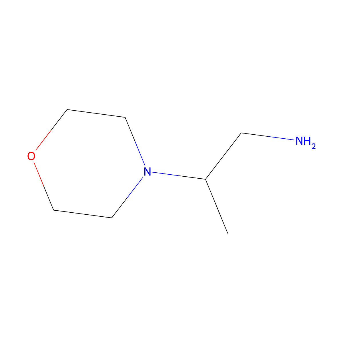2-(Morpholin-4-yl)propan-1-amine molecular structure, CAS 1005-04-5