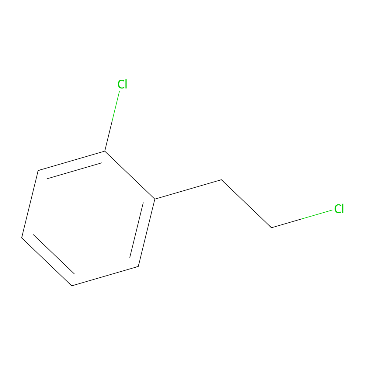 1-Chloro-2-(2-chloroethyl)benzene molecular structure, CAS 1005-06-7