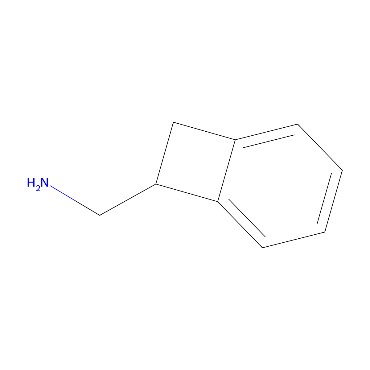 1-(Bicyclo[4.2.0]octa-1,3,5-trien-7-yl)methanamine molecular structure, CAS 1005-19-2