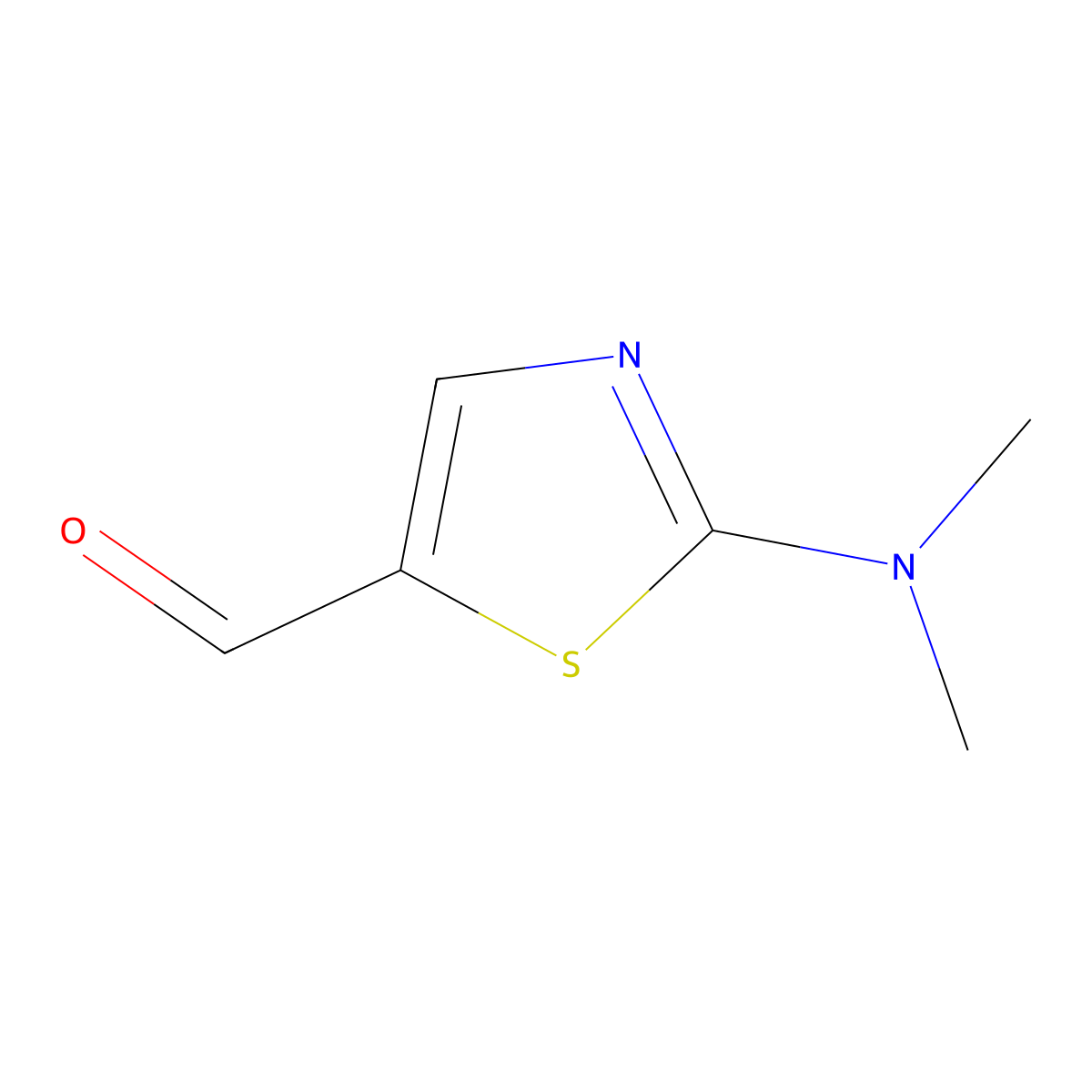 2-(Dimethylamino)-1,3-thiazole-5-carbaldehyde molecular structure, CAS 1005-28-3