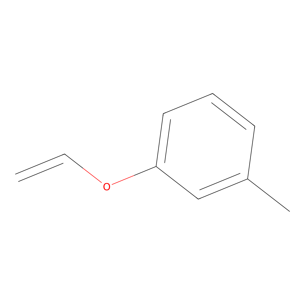 1-(Ethenyloxy)-3-methylbenzene molecular structure, CAS 1005-40-9