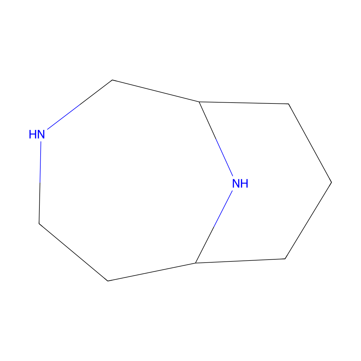3,10-Diazabicyclo[4.3.1]decane molecular structure, CAS 1005-45-4
