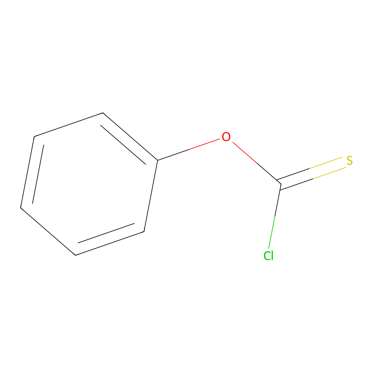 Phenyl thioxochloroformate molecular structure, CAS 1005-56-7