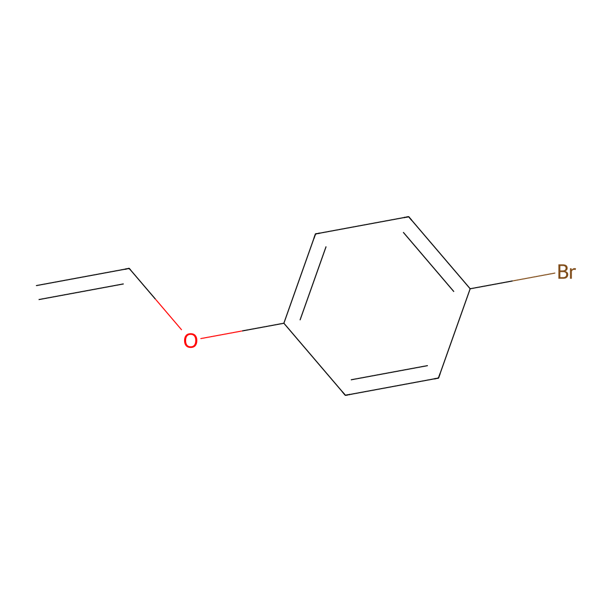 1-Bromo-4-(ethenyloxy)benzene molecular structure, CAS 1005-61-4