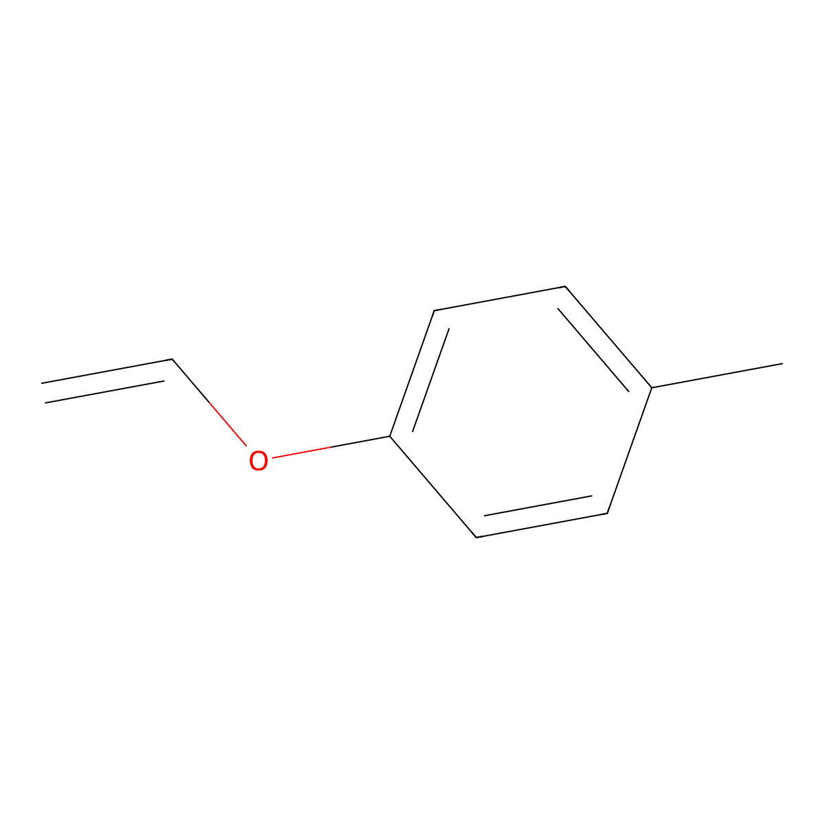 1-Methyl-4-(vinyloxy)benzene molecular structure, CAS 1005-62-5
