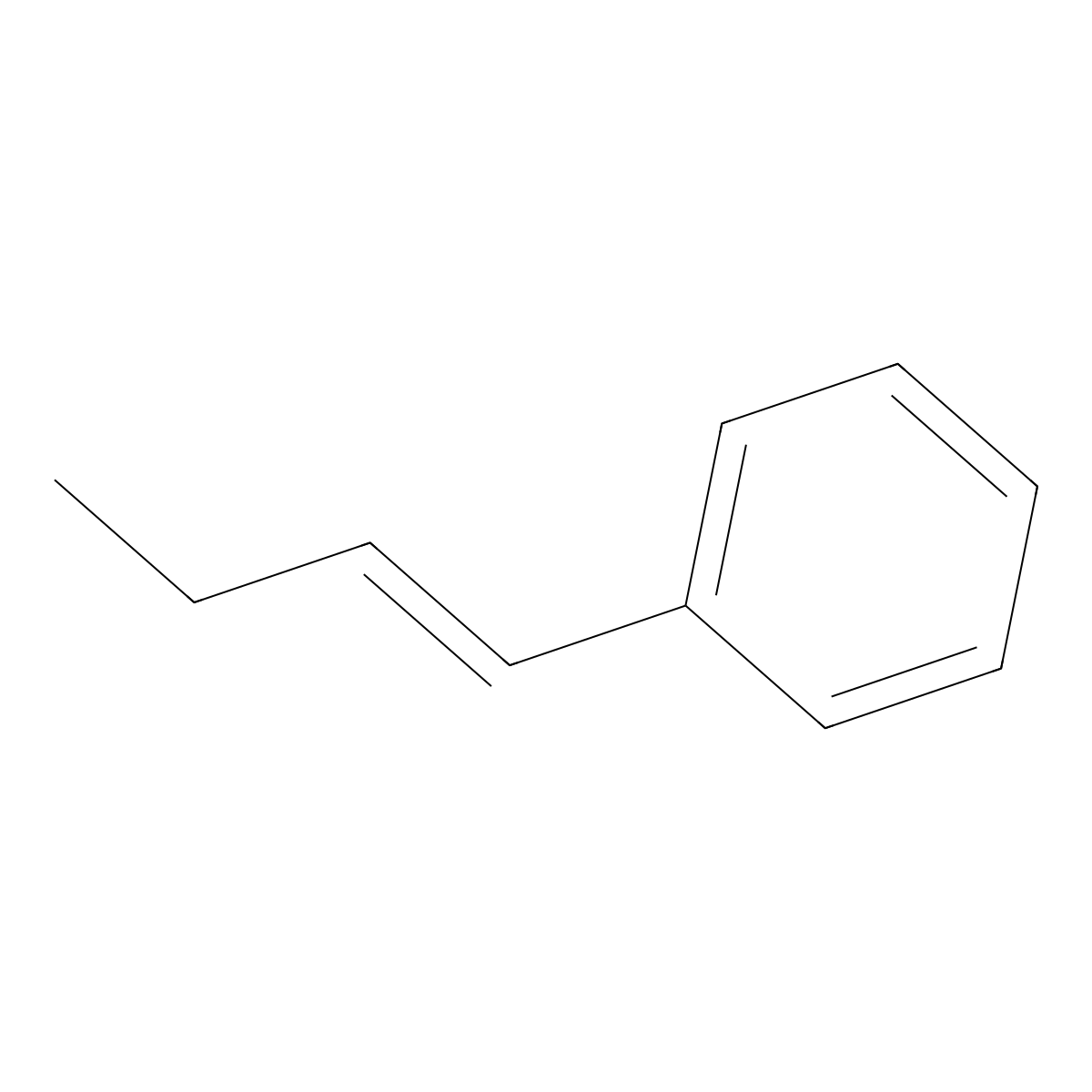 (E)-1-Phenyl-1-butene molecular structure, CAS 1005-64-7