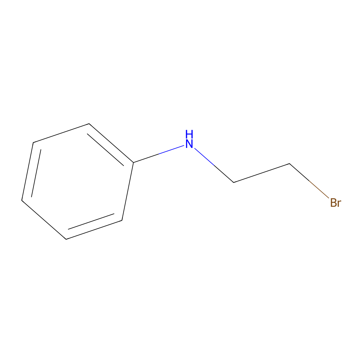 N-(2-Bromoethyl)aniline molecular structure, CAS 1005-66-9