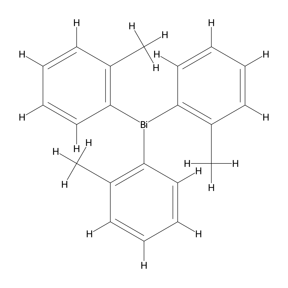 Tri-o-tolylbismuthine molecular structure, CAS 10050-08-5