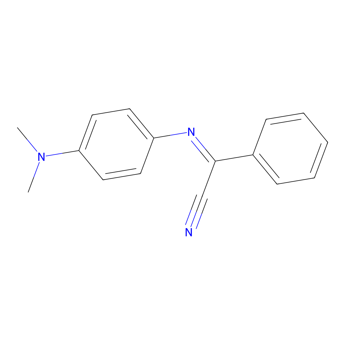 (2z)-{[4-(Dimethylamino)phenyl]imino}(phenyl)ethanenitrile molecular structure, CAS 10050-86-9