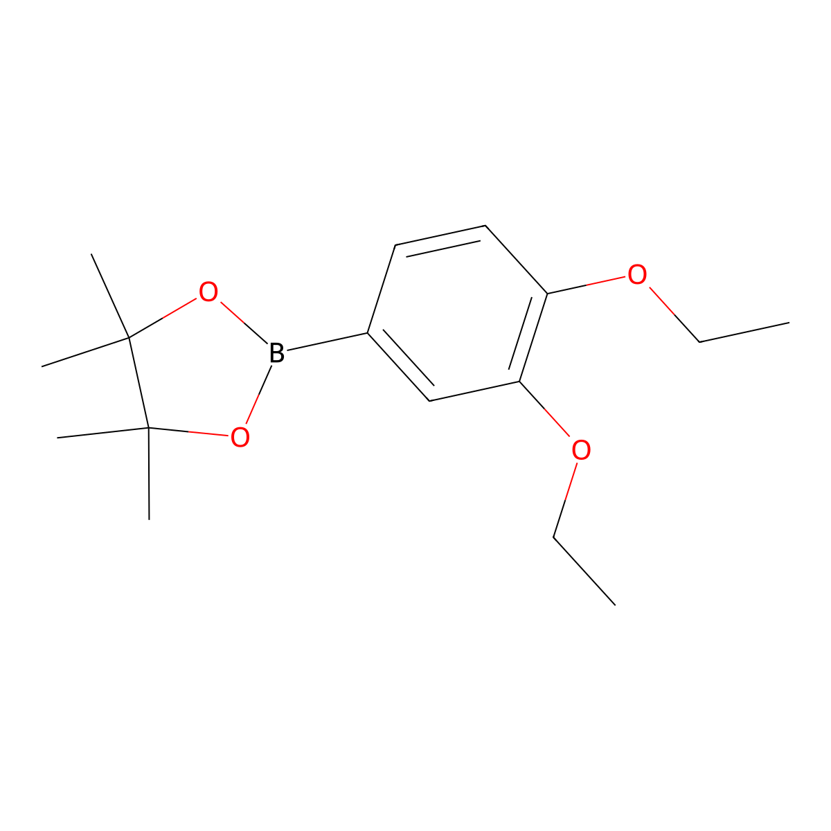 2-(3,4-Diethoxyphenyl)-4,4,5,5-tetramethyl-1,3,2-dioxaborolane molecular structure, CAS 1005009-95-9