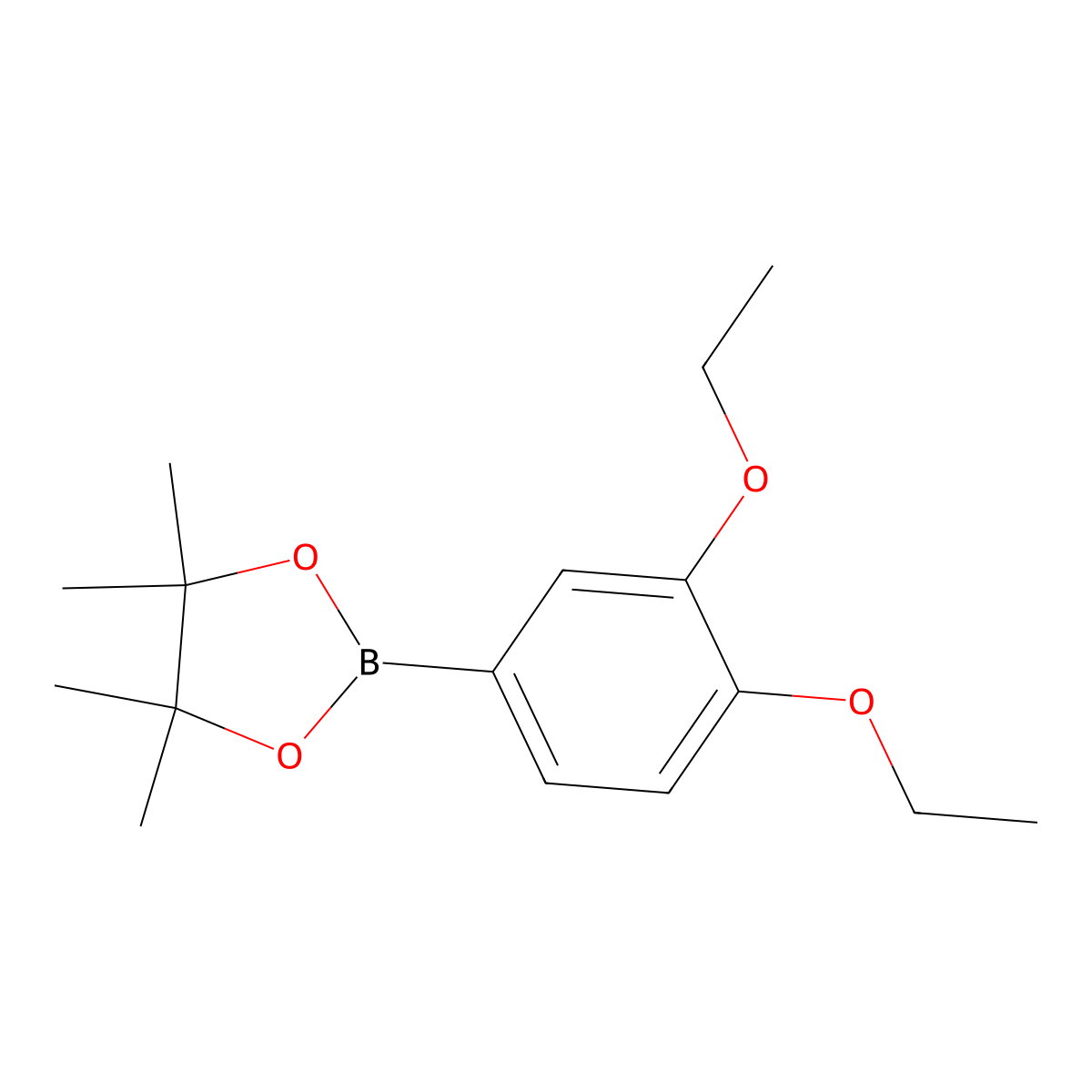 2-(3,4-Diethoxyphenyl)-4,4,5,5-tetramethyl-1,3,2-dioxaborolane molecular structure, CAS 1005009-95-9