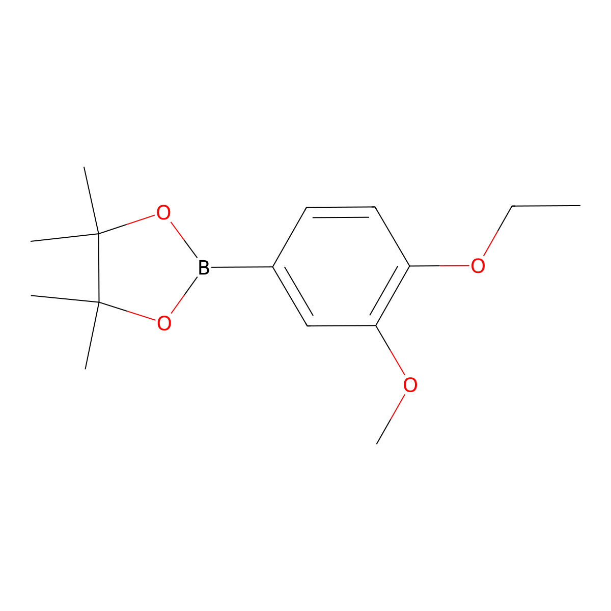 2-(4-Ethoxy-3-methoxyphenyl)-4,4,5,5-tetramethyl-1,3,2-dioxaborolane molecular structure, CAS 1005010-04-7