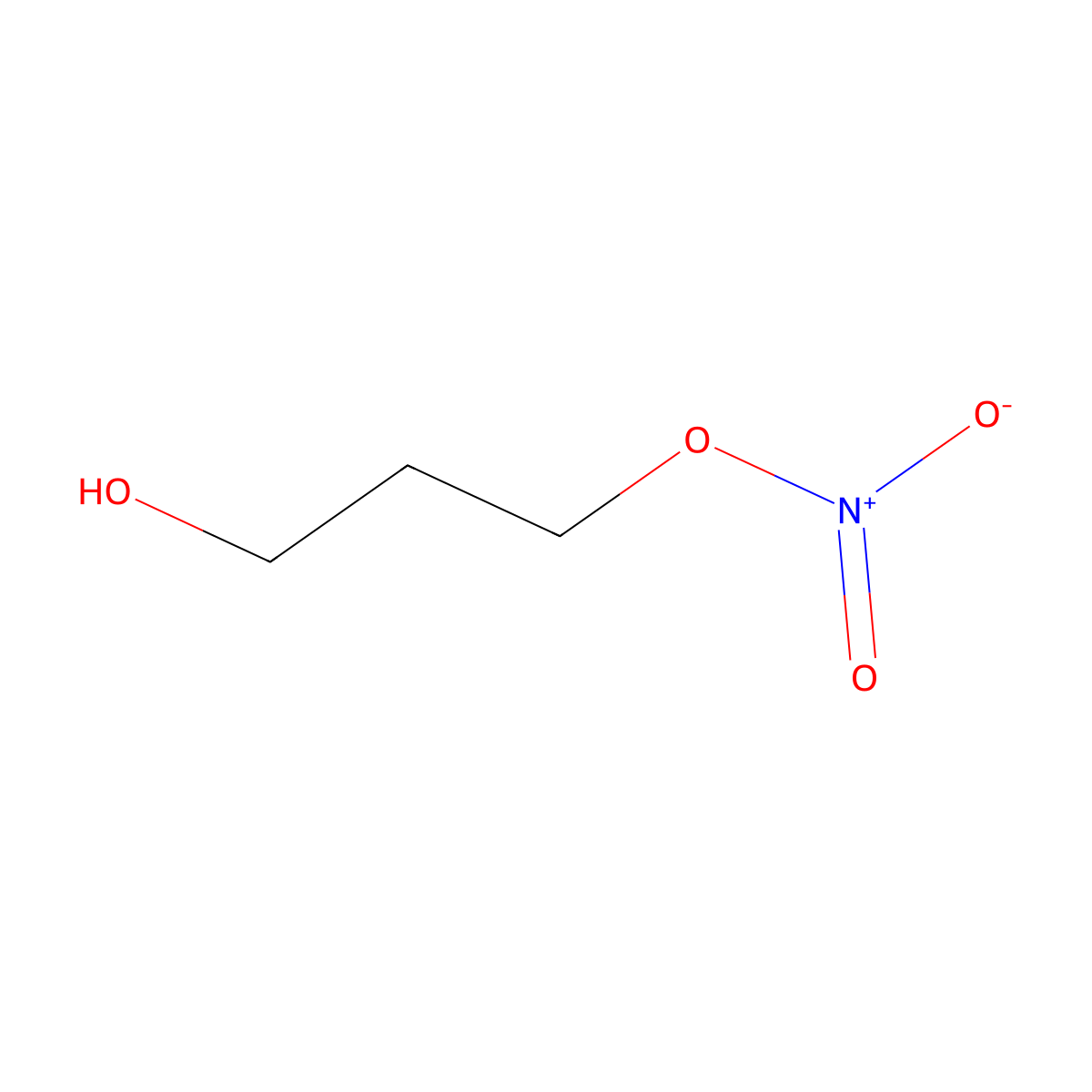 3-Nitrooxypropanol molecular structure, CAS 100502-66-7