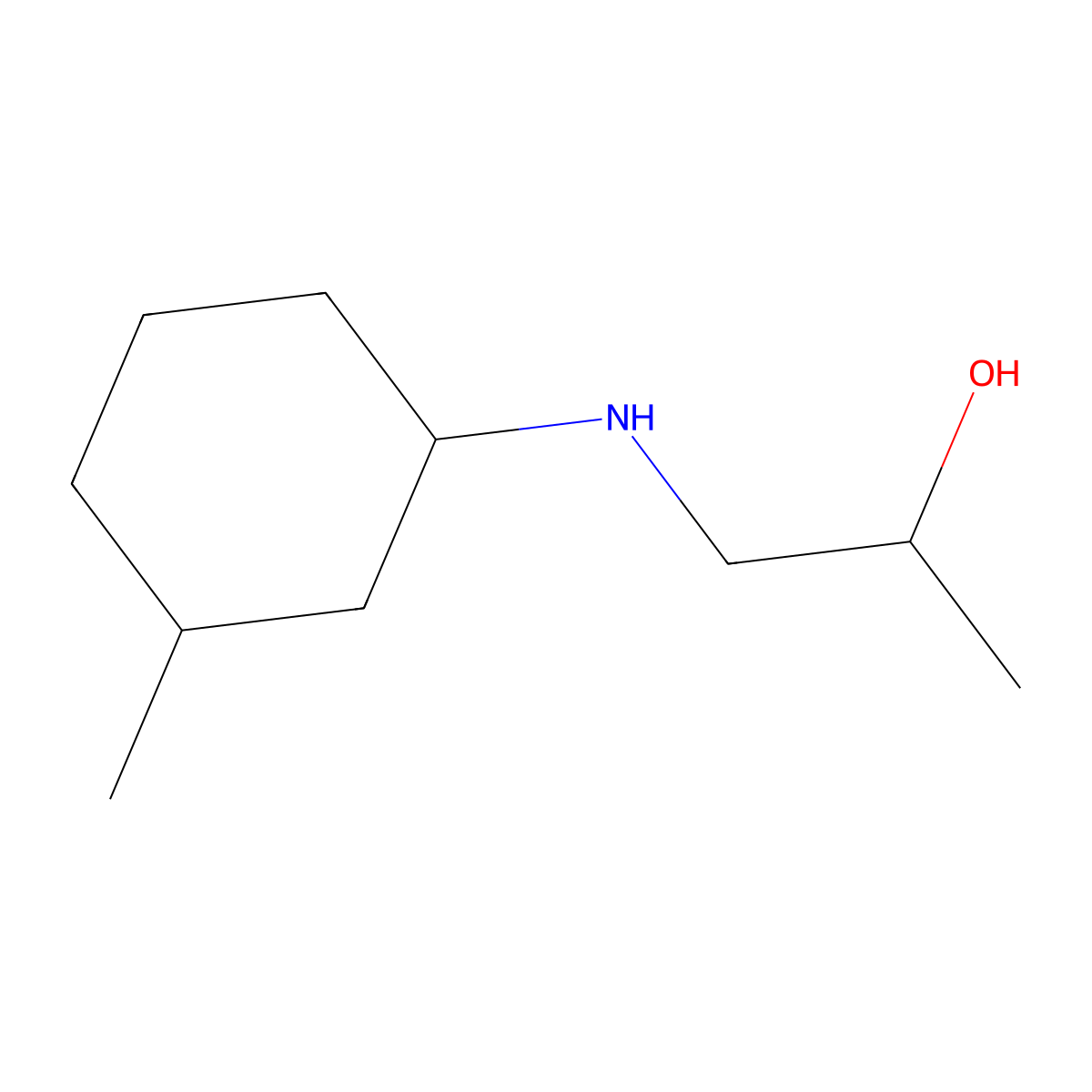1-(3-Methyl-cyclohexylamino)-propan-2-ol molecular structure, CAS 1005032-95-0