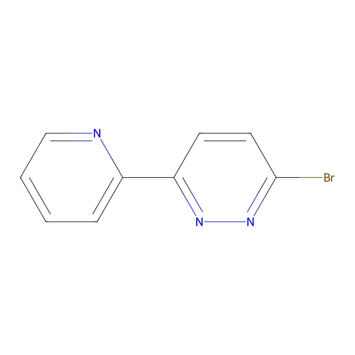 3-Bromo-6-(pyridin-2-yl)pyridazine molecular structure, CAS 1005036-23-6