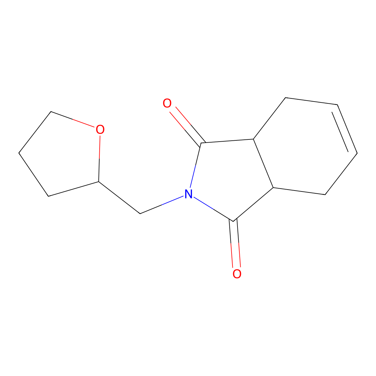 2-(Oxolan-2-ylmethyl)-3a,4,7,7a-tetrahydroisoindole-1,3-dione molecular structure, CAS 1005036-45-2