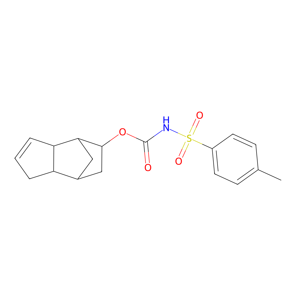 tricyclo[5.2.1.0^{2,6}]dec-4-en-8-yl N-(4-methylbenzenesulfonyl)carbamate molecular structure, CAS 1005046-58-1