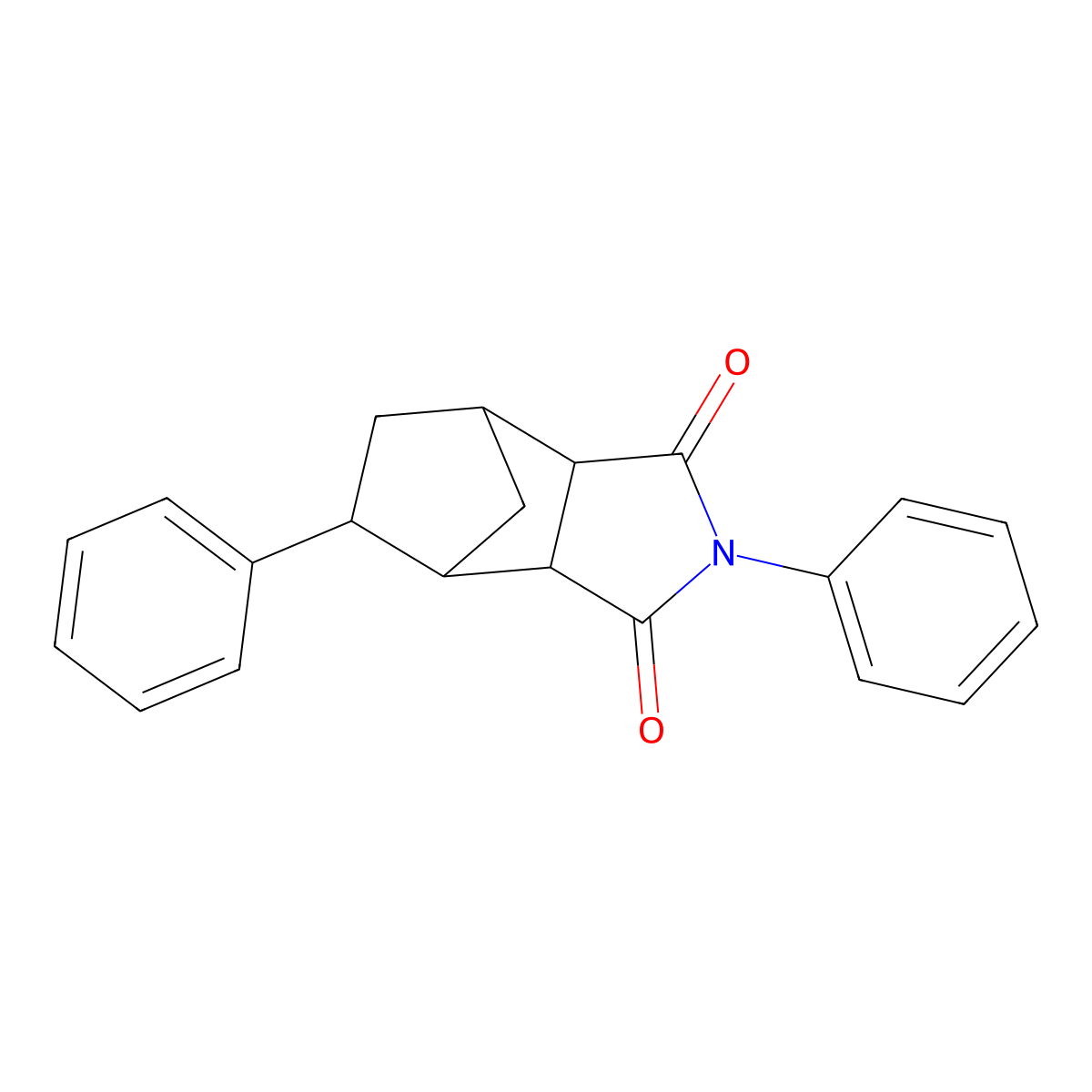 2,5-diphenylhexahydro-1H-4,7-methanoisoindole-1,3(2H)-dione molecular structure, CAS 1005061-76-6
