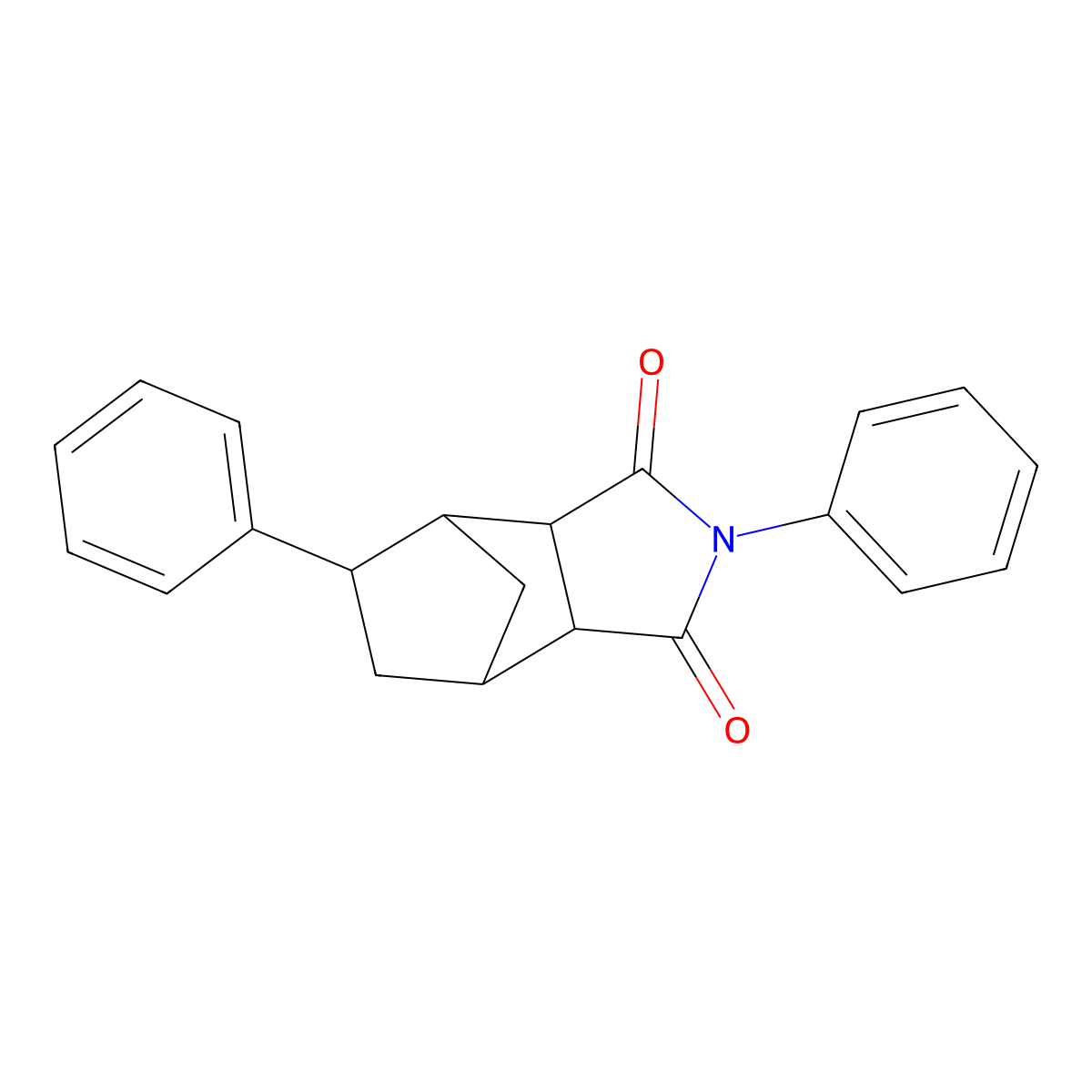 2,5-diphenylhexahydro-1H-4,7-methanoisoindole-1,3(2H)-dione molecular structure, CAS 1005061-76-6