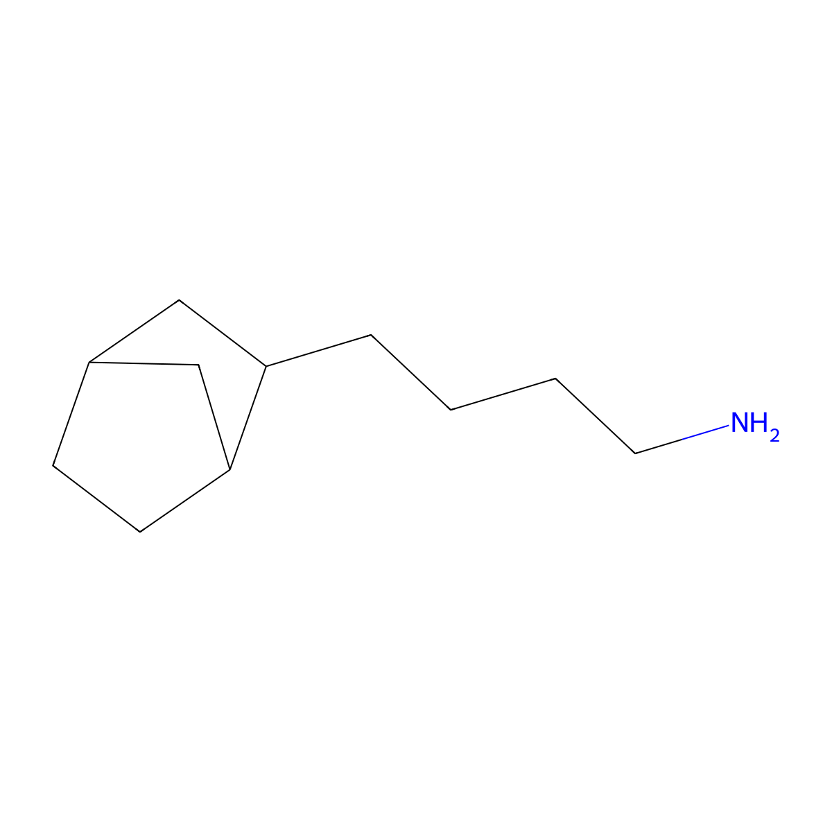 4-{Bicyclo[2.2.1]heptan-2-yl}butan-1-amine molecular structure, CAS 1005077-58-6