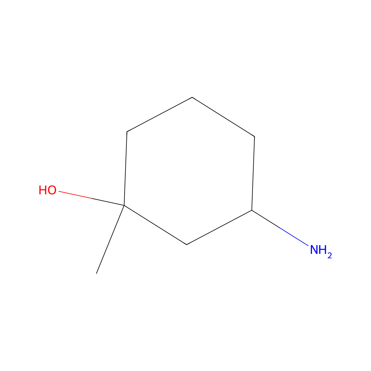 cis-3-Amino-1-methyl-cyclohexanol molecular structure, CAS 100508-02-9