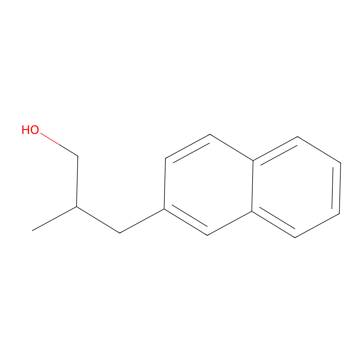 2-Methyl-3-(naphthalen-2-yl)propan-1-ol molecular structure, CAS 100510-31-4