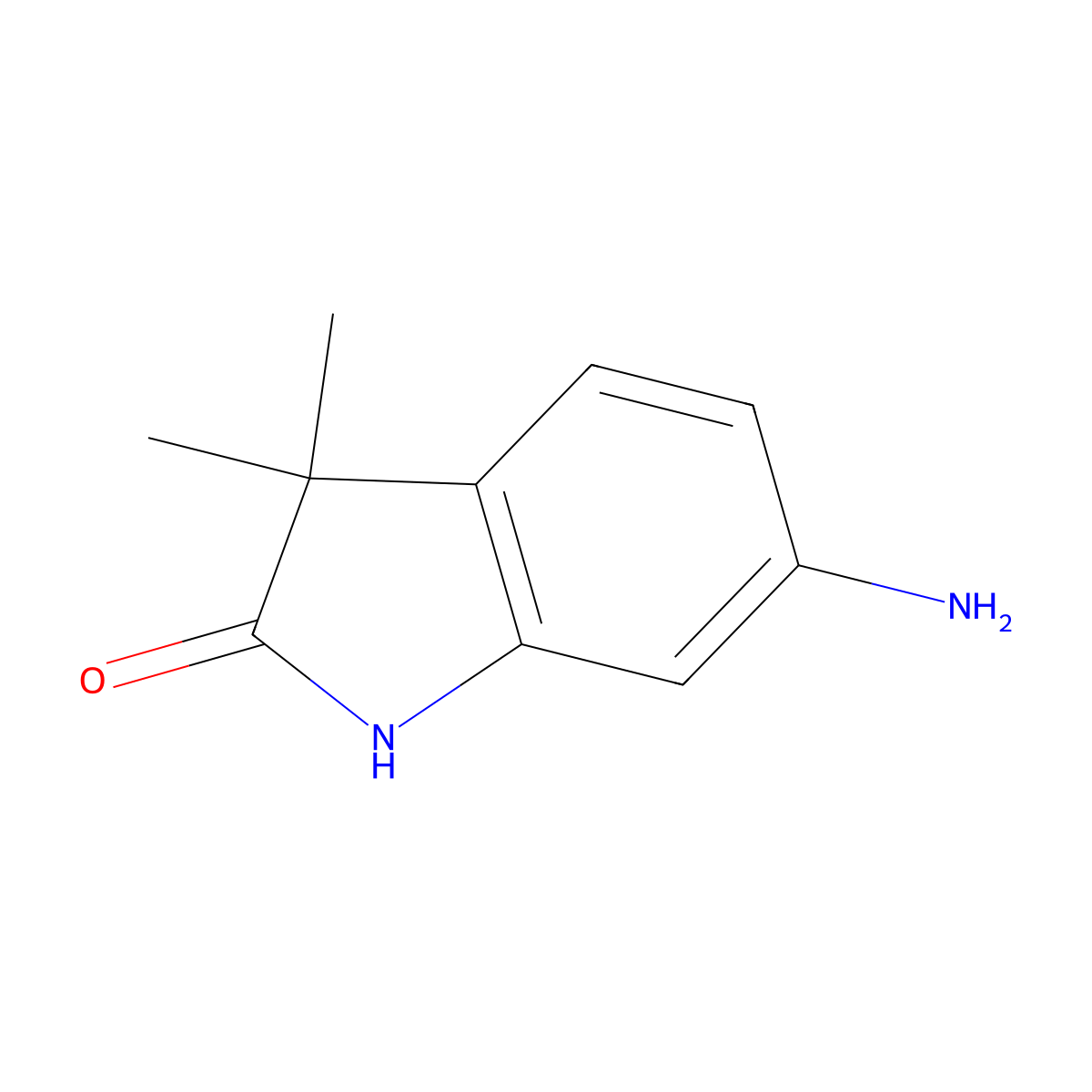 6-Amino-3,3-Dimethylindolin-2-One molecular structure, CAS 100510-65-4