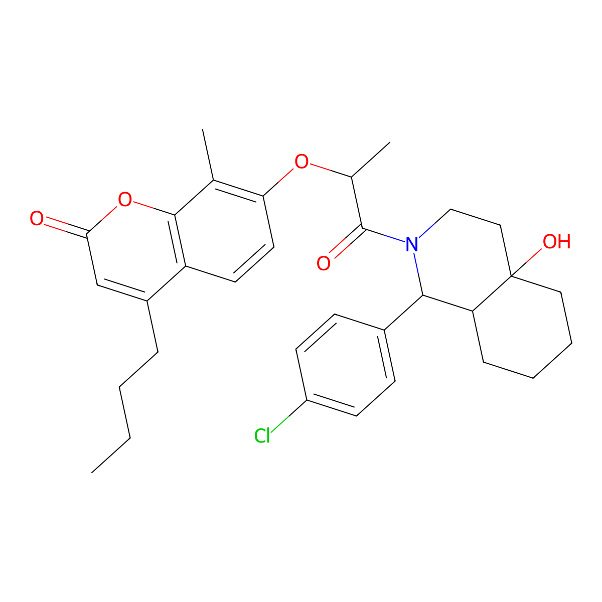 C32H38ClNO5 molecular structure, CAS 1005107-44-7