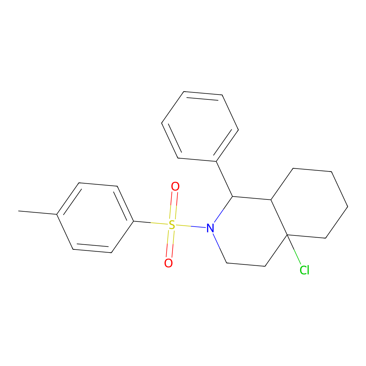 4a-Chloro-1-phenyl-2-tosyldecahydroisoquinoline molecular structure, CAS 1005107-73-2