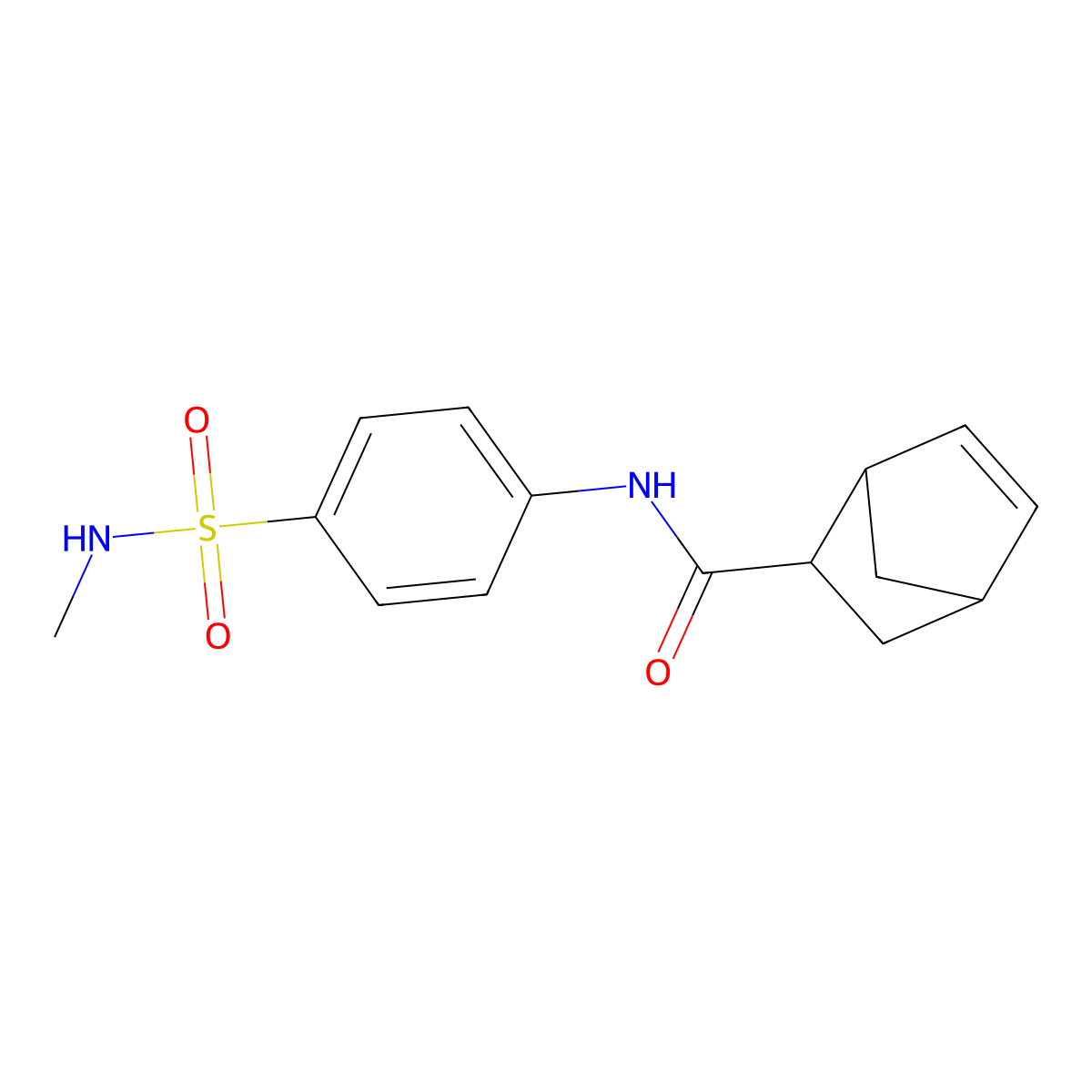 N-[4-(methylsulfamoyl)phenyl]bicyclo[2.2.1]hept-5-ene-2-carboxamide molecular structure, CAS 1005107-77-6