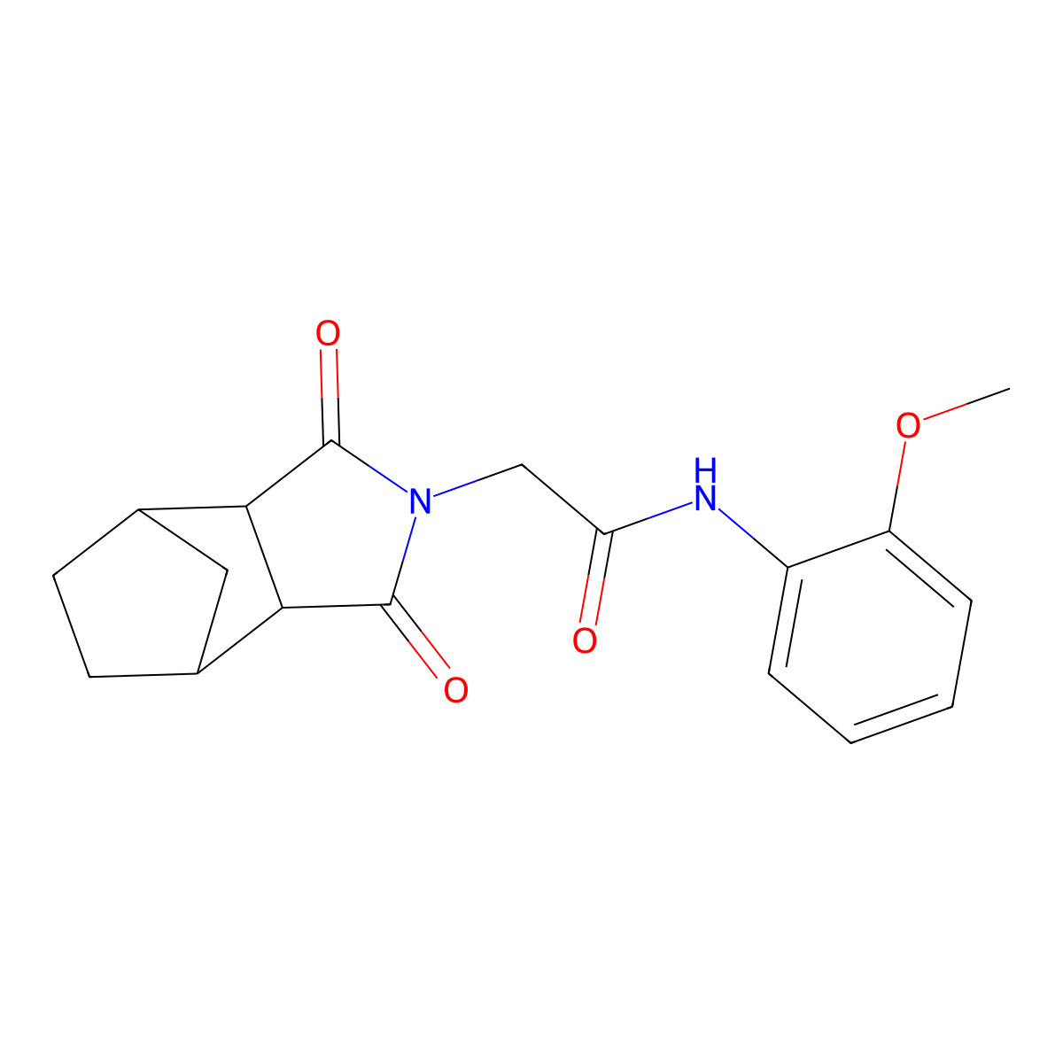 2-(1,3-dioxooctahydro-2H-4,7-methanoisoindol-2-yl)-N-(2-methoxyphenyl)acetamide molecular structure, CAS 1005108-17-7