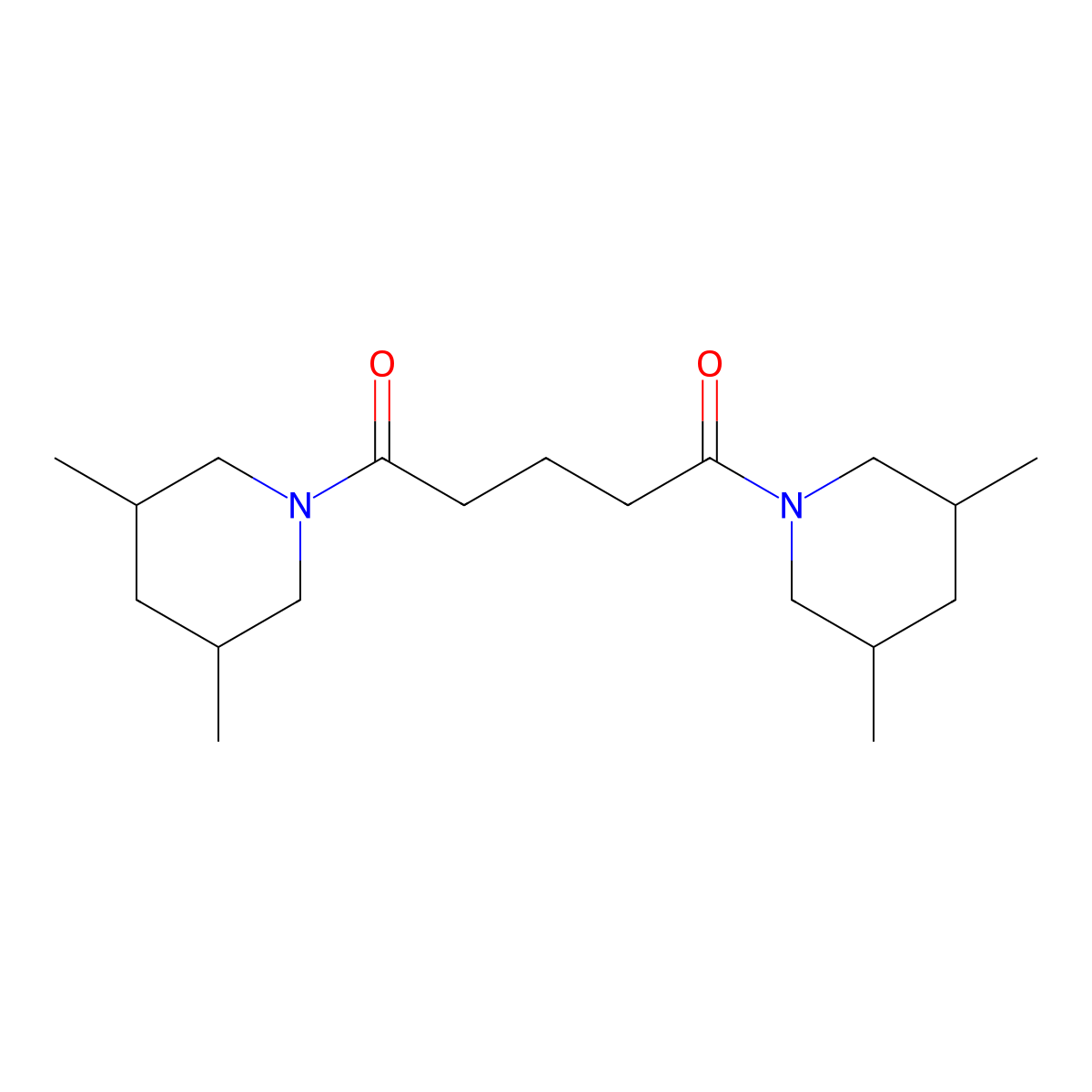 1,5-Bis(3,5-dimethylpiperidin-1-yl)pentane-1,5-dione molecular structure, CAS 1005110-53-1