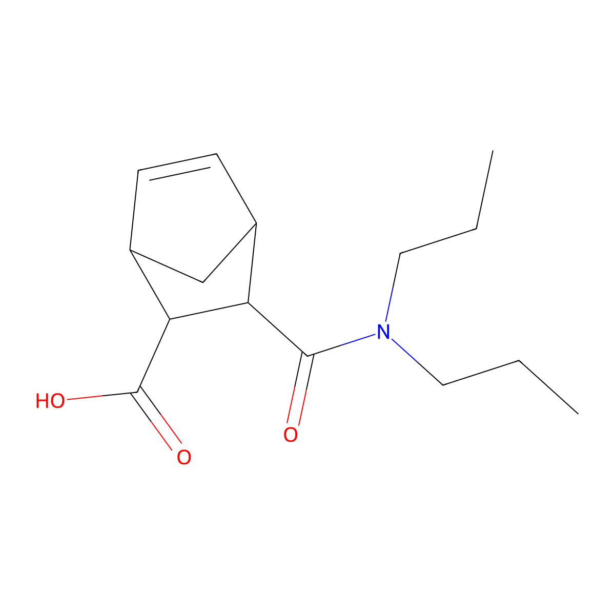 3-(Dipropylcarbamoyl)bicyclo[2.2.1]hept-5-ene-2-carboxylic acid molecular structure, CAS 1005121-21-0
