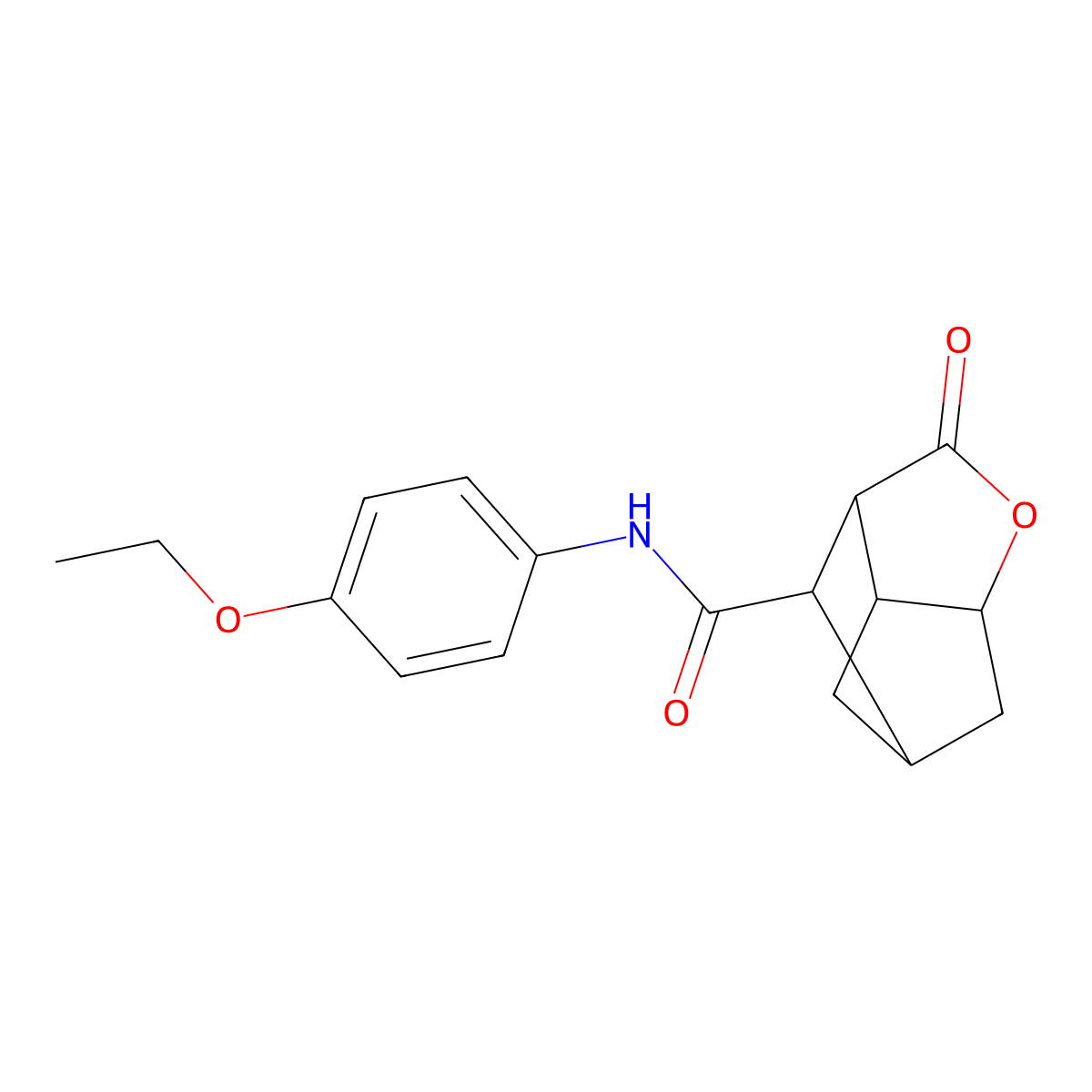 N-(4-ethoxyphenyl)-2-oxohexahydro-2H-3,5-methanocyclopenta[b]furan-7-carboxamide molecular structure, CAS 1005122-66-6