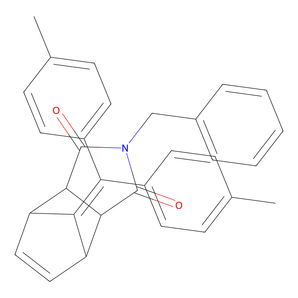 2-benzyl-8-[bis(4-methylphenyl)methylidene]-3a,4,7,7a-tetrahydro-1H-4,7-methanoisoindole-1,3(2H)-dione molecular structure, CAS 1005133-91-4